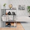 vidaXL Βιβλιοθήκη/Διαχωρ. Χώρου Γκρι Sonoma 80x24x96 εκ. Επεξεργ. Ξύλο