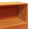 vidaXL Κρεβάτι Βιβλιοθήκη Χωρίς Στρώμα Καφέ 75x190 εκ Μασίφ Πεύκο