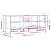 vidaXL Παπουτσοθήκη Γκρι Sonoma 131 x 35 x 50 εκ. από Επεξεργ. Ξύλο