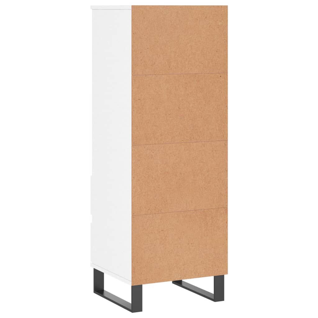 vidaXL Ντουλάπι Γυαλιστερό λευκό 40x36x110 εκ. από Επεξεργασμένο Ξύλο