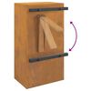 vidaXL γραμματοκιβώτιο Σκ rusty 30 x 23 x 55 εκ.
