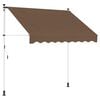 vidaXL &Chi;&epsilon;&iota;&rho;&omicron;&kappa;ί&nu;&eta;&tau;&eta; &Alpha;&nu;&alpha;&kappa;&lambda;&iota;&nu;ό&mu;&epsilon;&nu;&eta; &Sigma;&kappa;ί&alpha;&sigma;&eta; Taupe 150 cm