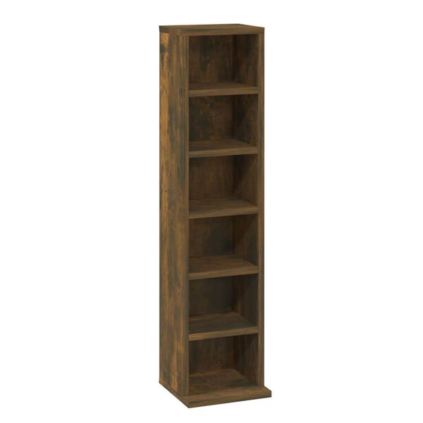 vidaXL Έπιπλο για CD Καπνιστή Δρυς 21 x 20 x 88 εκ. Επεξεργασμένο Ξύλο