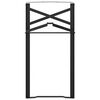 vidaXL Πόδι Τραπέζι Μπύρας 2 pcs Μαύρο 39 x 3 x 75 εκ