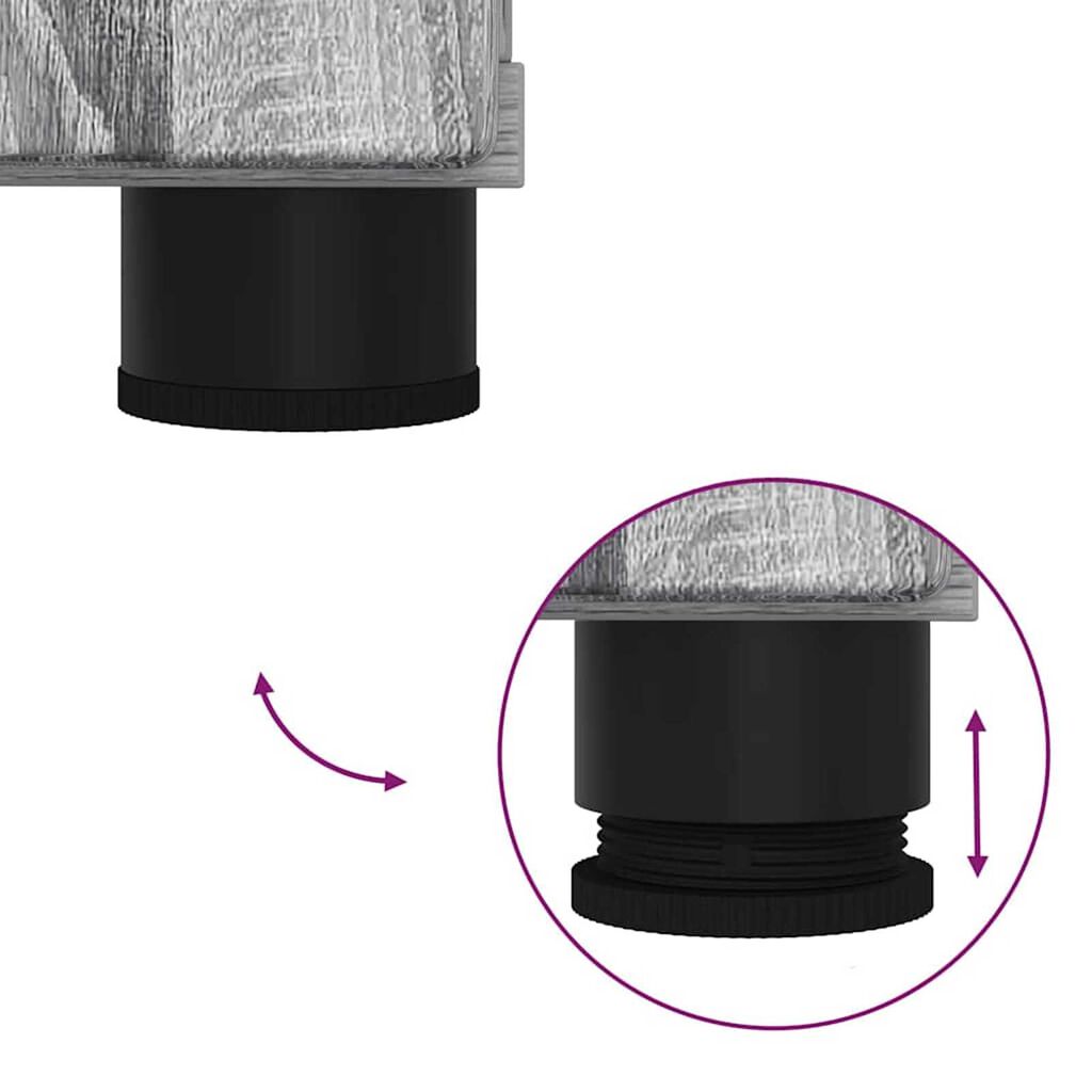 vidaXL Ντουλάπι Μπάνιου Γκρι sonoma 60 x 35 x 80 εκ Επεξεργασμένο ξύλο