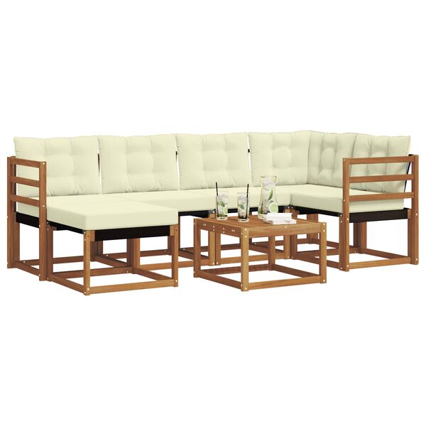 vidaXL &Sigma;&epsilon;&iota;&rho;ά &Kappa;&alpha;&nu;&alpha;&pi;έ &Epsilon;&xi;&omega;&tau;&epsilon;&rho;&iota;&kappa;&omicron;ύ &mu;&epsilon; &mu;&alpha;&xi;&iota;&lambda;ά&rho;&iota; 7 pcs &Phi;&upsilon;&sigma;&iota;&kappa;ό &kappa;&alpha;&iota; &Kappa;&rho;έ&mu;&alpha;