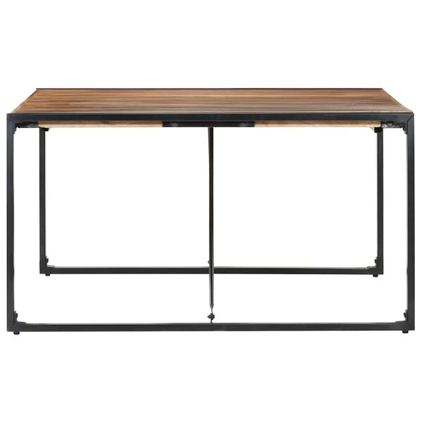 vidaXL Τραπεζαρία 140 x 140 x 75 εκ. από Μασίφ Ξύλο
