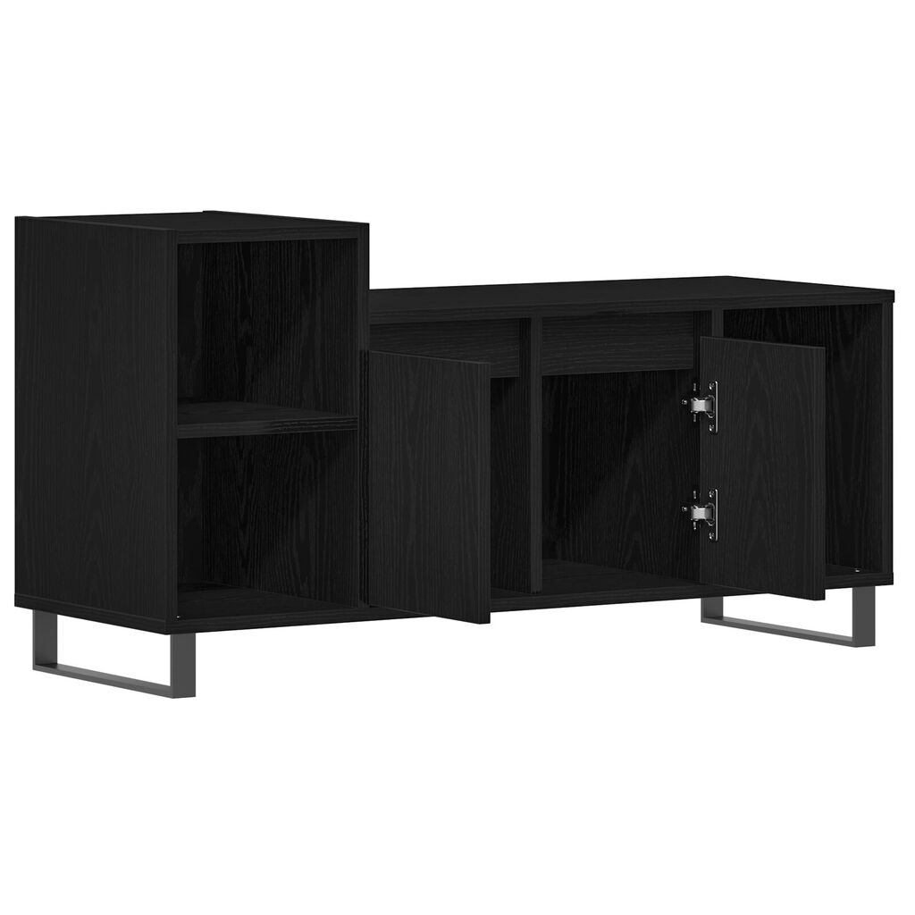 vidaXL Κάσκα Τηλεόρασης Μαύρο Δρυς 100x35x55 εκ. Επεξεργασμένο Ξύλο