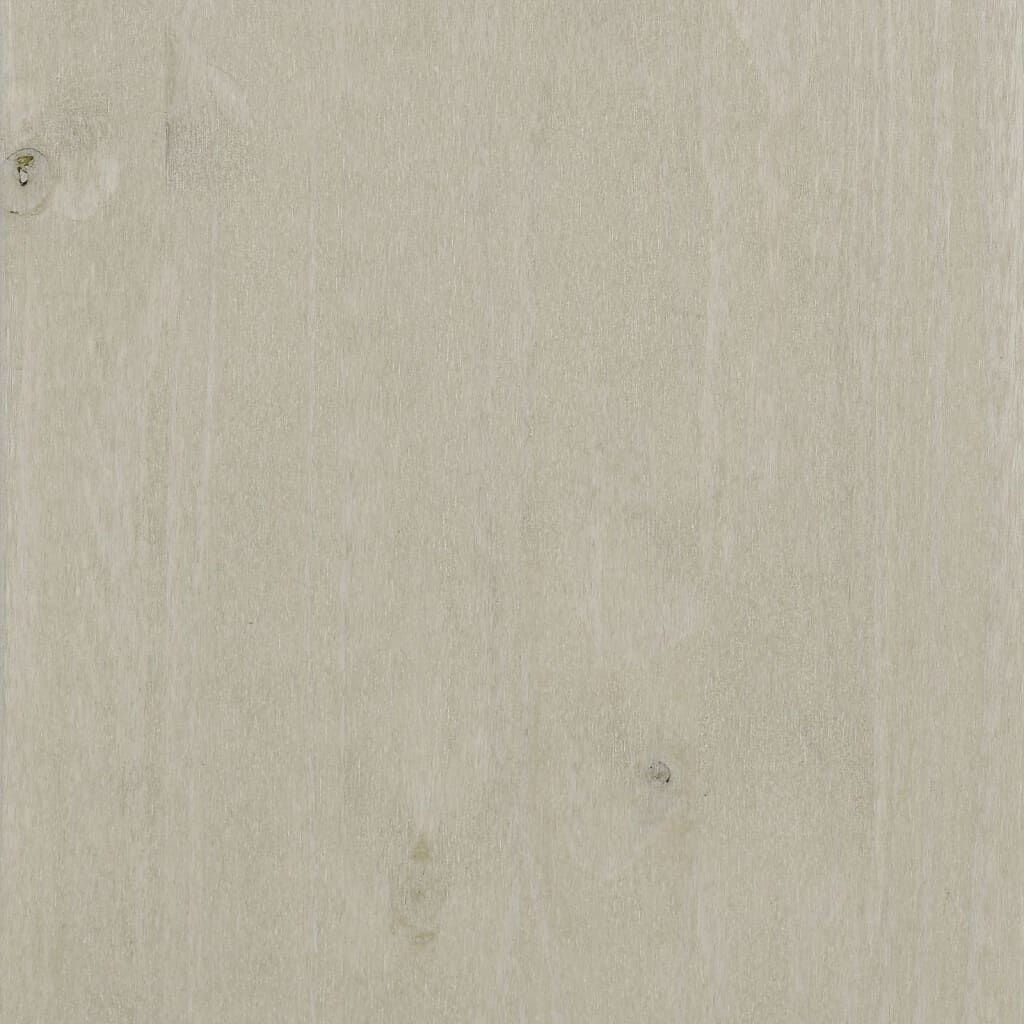 vidaXL Ντουλάπι HAMAR Λευκό 113 x 40 x 80 εκ. από Μασίφ Ξύλο Πεύκου