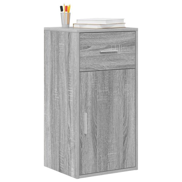 vidaXL Πλαϊνό γραφείο Γκρι sonoma 38 x 34,5 x 75 εκ Επεξεργασμένο ξύλο