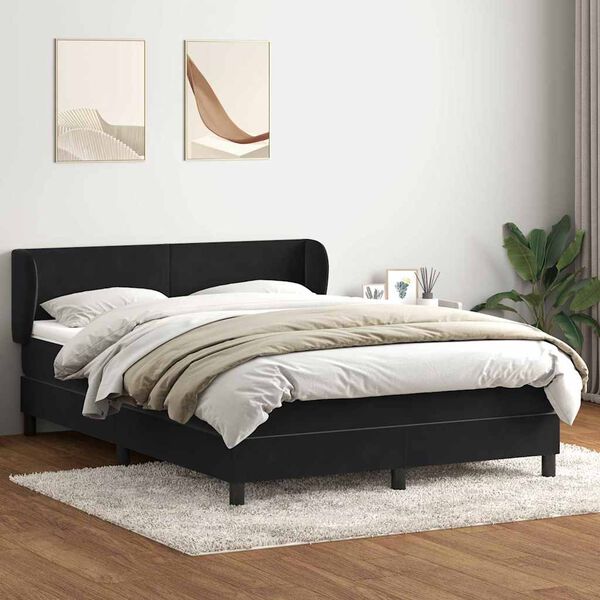 vidaXL &Kappa;&rho;&epsilon;&beta;ά&tau;&iota; Boxspring &mu;&epsilon; &Sigma;&tau;&rho;ώ&mu;&alpha; &Mu;&alpha;ύ&rho;&omicron; 160x210 &epsilon;&kappa;. &Beta;&epsilon;&lambda;&omicron;ύ&delta;&iota;&nu;&omicron;
