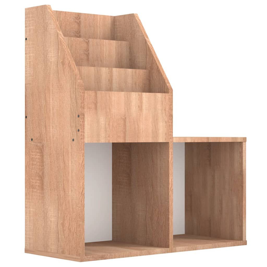 vidaXL Παιδική Ραφιέρα Περιοδικών Sonoma Δρυς 71x30x78,5εκ Επεξ. Ξύλο