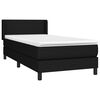 vidaXL &Kappa;&rho;&epsilon;&beta;ά&tau;&iota; Boxspring &mu;&epsilon; &Sigma;&tau;&rho;ώ&mu;&alpha; &Mu;&alpha;ύ&rho;&omicron; 100 x 200 &epsilon;&kappa;. &Upsilon;&phi;&alpha;&sigma;&mu;ά&tau;&iota;&nu;&omicron;
