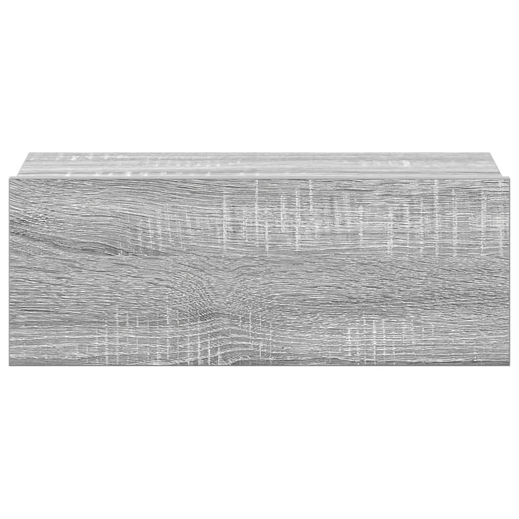 vidaXL Κομοδίνο Κρεμαστό Γκρι Sonoma 40x30x15 εκ. Επεξεργασμένο Ξύλο