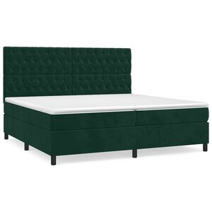vidaXL &Kappa;&rho;&epsilon;&beta;ά&tau;&iota; Boxspring &mu;&epsilon; &Sigma;&tau;&rho;ώ&mu;&alpha; &Sigma;&kappa;&omicron;ύ&rho;&omicron; &Pi;&rho;ά&sigma;&iota;&nu;&omicron; 200x200&epsilon;&kappa;. &Beta;&epsilon;&lambda;&omicron;ύ&delta;&iota;&nu;&omicron;