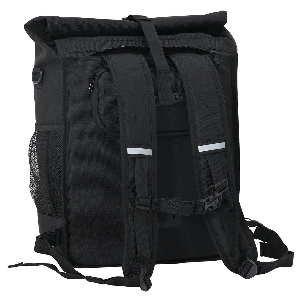 vidaXL Τσάντα Ποδηλάτου για Ρακέτα 25 L Μαύρη 33x16x48 εκ.