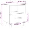 vidaXL Κομοδίνο Sonoma Δρυς 40 x 35 x 47 εκ.