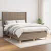 vidaXL &Kappa;&rho;&epsilon;&beta;ά&tau;&iota; Boxspring &mu;&epsilon; &Sigma;&tau;&rho;ώ&mu;&alpha; Taupe 140x200 &epsilon;&kappa;. &Upsilon;&phi;&alpha;&sigma;&mu;ά&tau;&iota;&nu;&omicron;