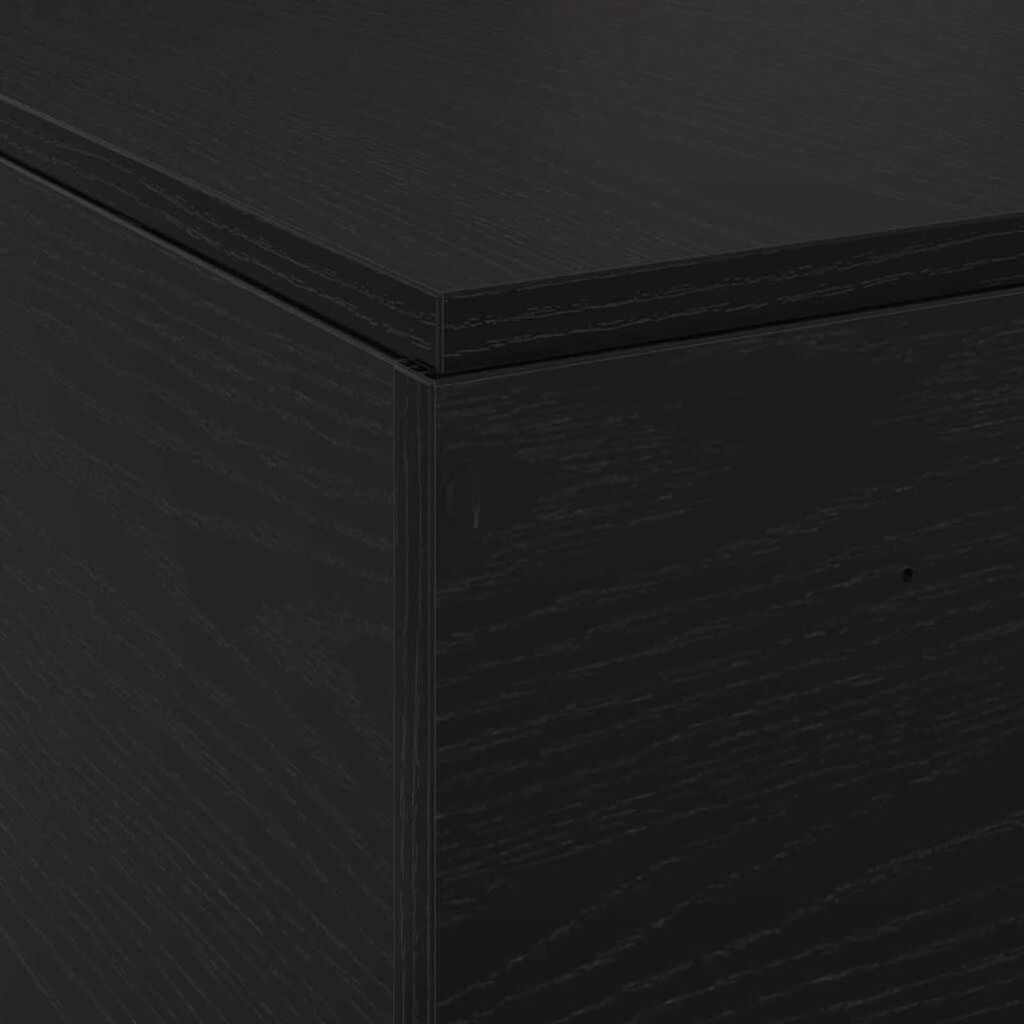 vidaXL Σκελετός Κρεβατιού Μαύρη δρυς 190 x 135 x 31.5 εκ.