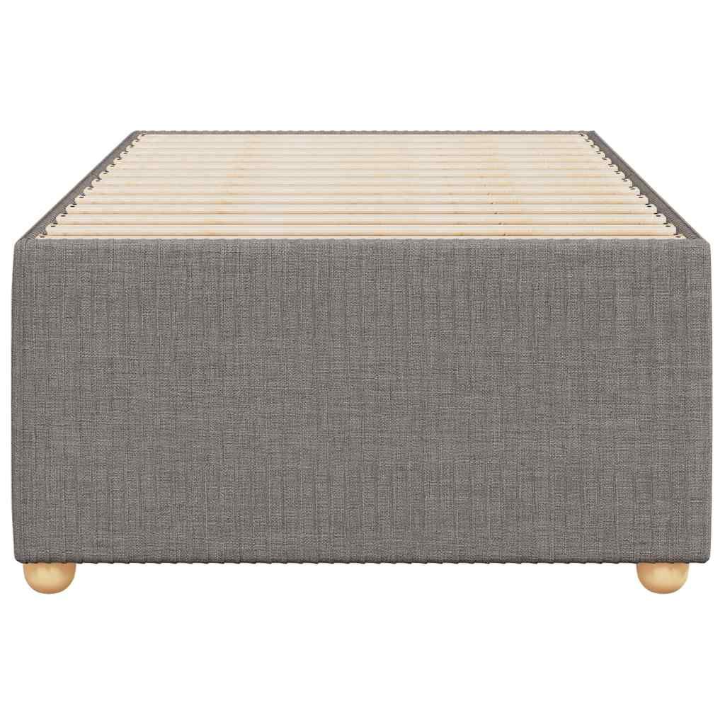 vidaXL Σκελετός Κρεβατιού Χωρίς Στρώμα Taupe 100 x 200 εκ. Υφασμάτινο