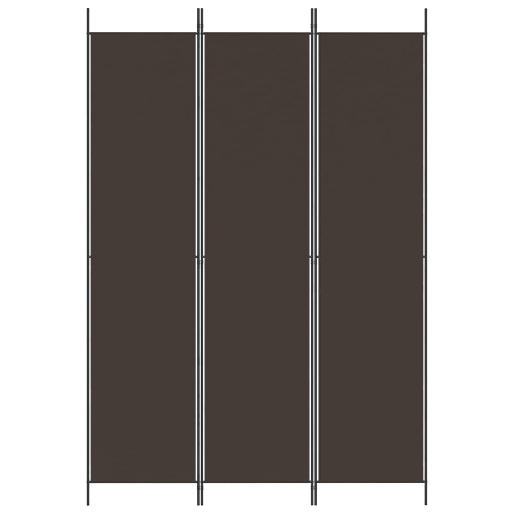 vidaXL Διαχωριστικό Δωματίου με 6 Πάνελ Καφέ 150x220 εκ. από Ύφασμα
