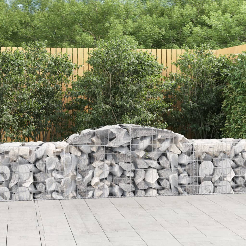 vidaXL Συρματοκιβώτια Τοξωτά 8 τεμ. 300x50x60/80 εκ. Γαλβαν. Ατσάλι