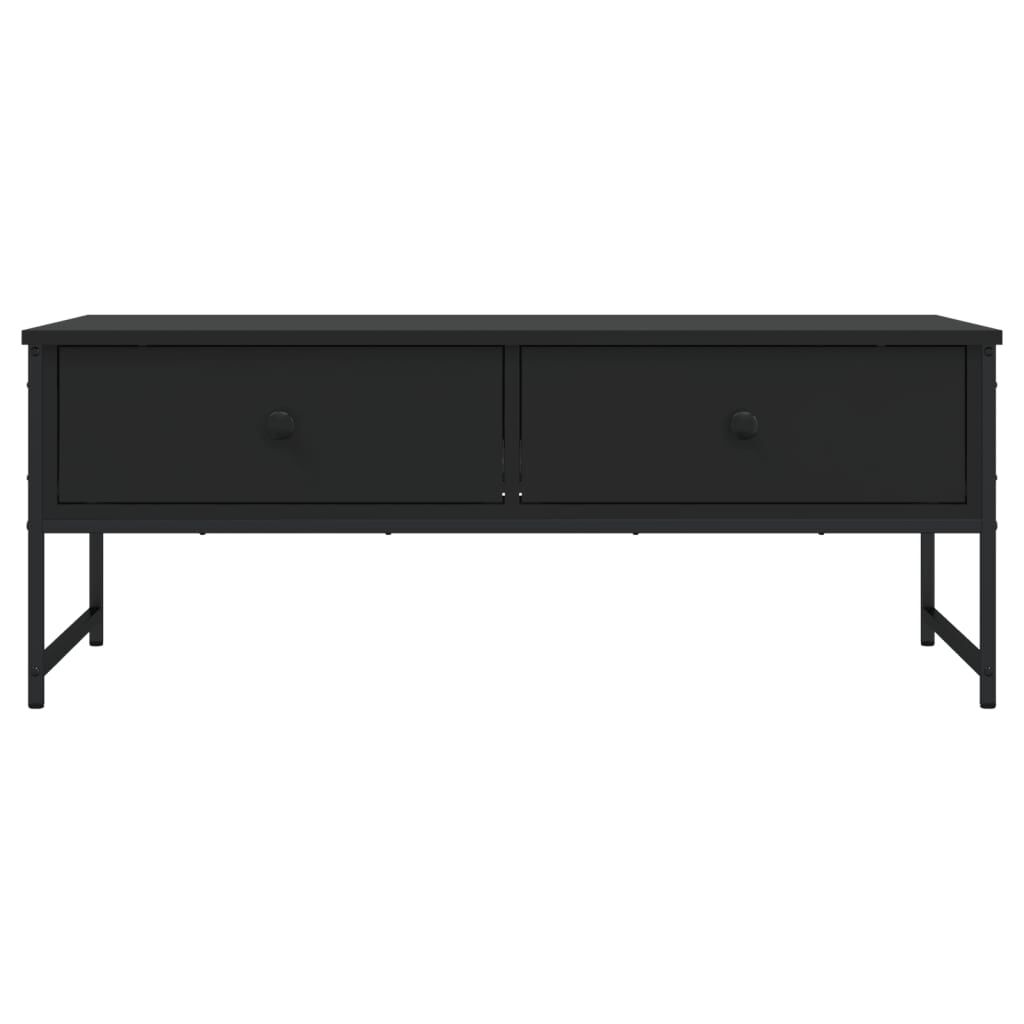 vidaXL Τραπεζάκι Σαλονιού Μαύρο 101 x 49 x 39,5 εκ. από Επεξεργ. Ξύλο