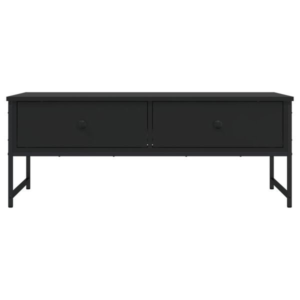 vidaXL Τραπεζάκι Σαλονιού Μαύρο 101 x 49 x 39,5 εκ. από Επεξεργ. Ξύλο
