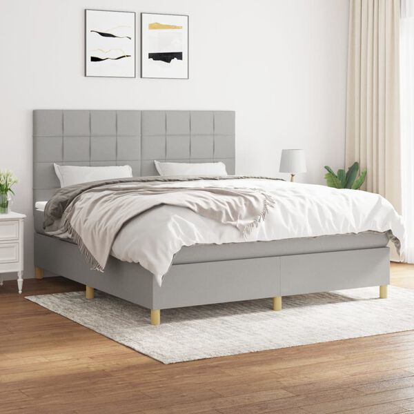 vidaXL &Kappa;&rho;&epsilon;&beta;ά&tau;&iota; Boxspring &mu;&epsilon; &Sigma;&tau;&rho;ώ&mu;&alpha; &Alpha;&nu;. &Pi;&rho;ά&sigma;&iota;&nu;&omicron; 160x200&epsilon;&kappa; &Upsilon;&phi;&alpha;&sigma;&mu;ά&tau;&iota;&nu;&omicron;