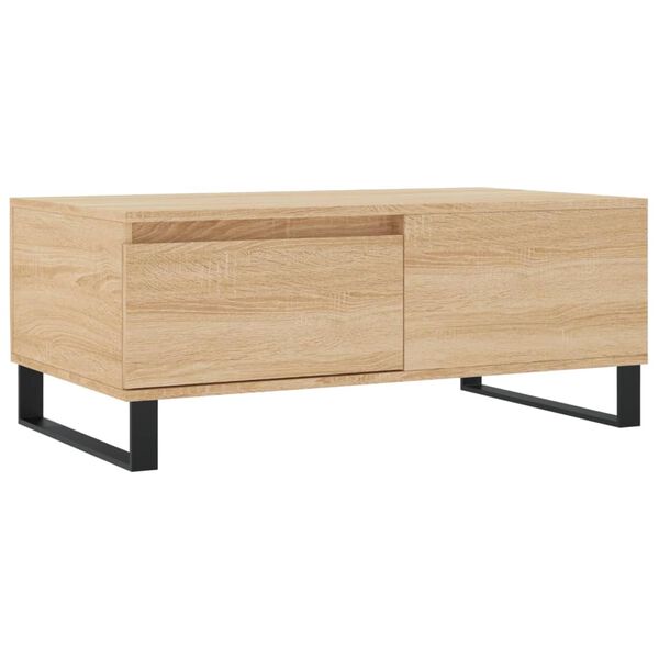 vidaXL Τραπεζάκι Σαλονιού Sonoma Δρυς 90x50x36,5 εκ. Επεξεργασμ. Ξύλο