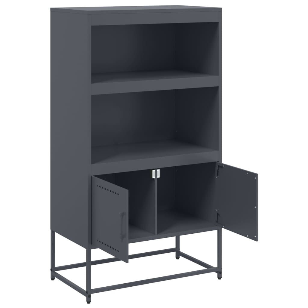 vidaXL Ντουλάπι Ανθρακί 68,5x38,5x123,5 εκ. από Ατσάλι