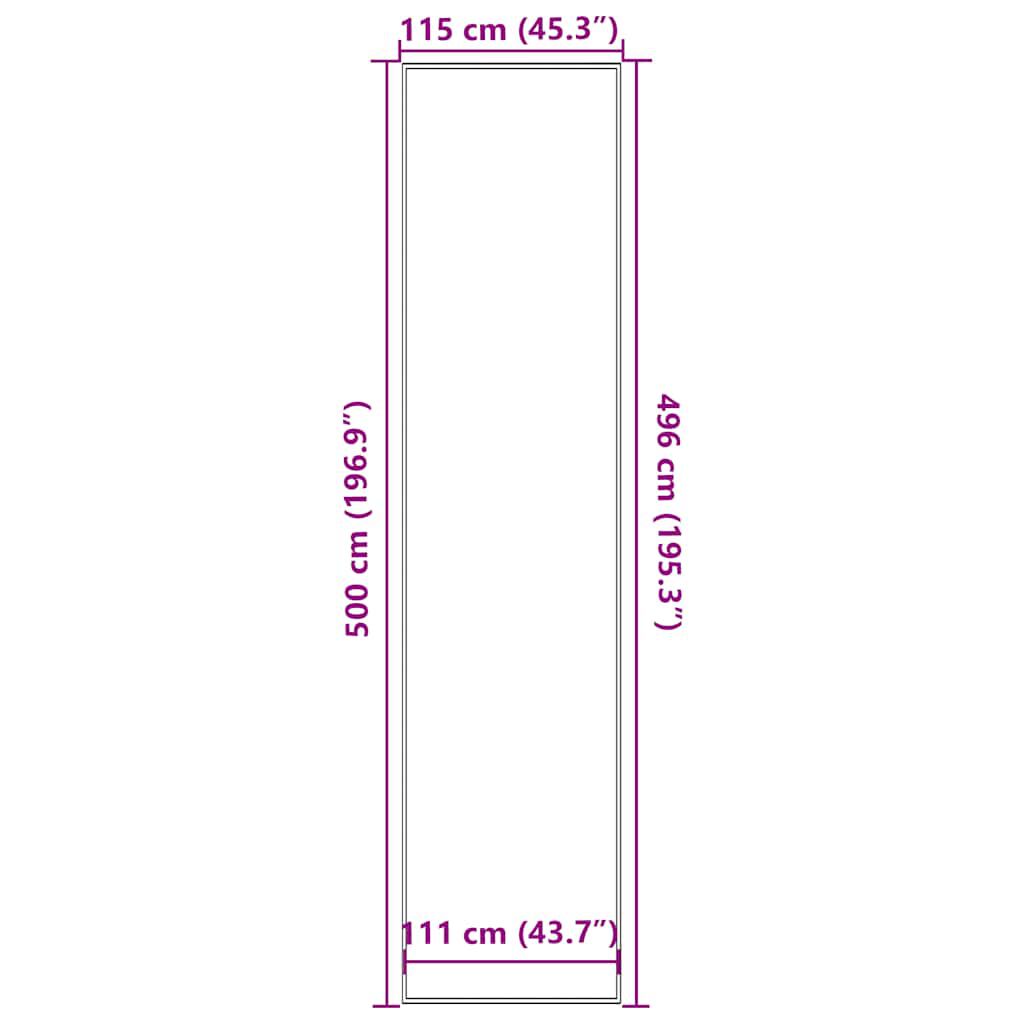 vidaXL Πατάκι Εισόδου Ανθρακί 115x500 εκ.