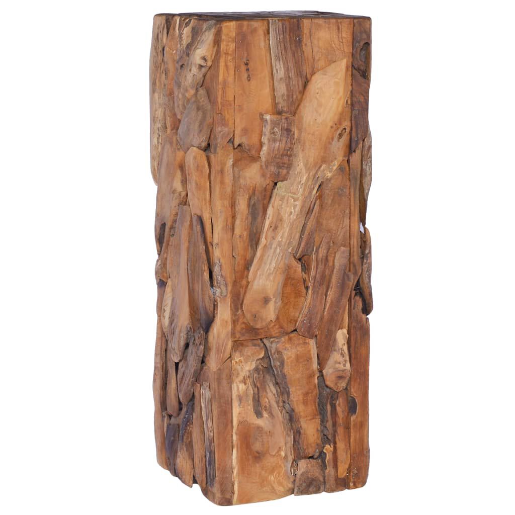 vidaXL Τραπέζι Βοηθητικό 30 x 30 x 80 εκ. από Μασίφ Ξύλο Teak