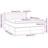 vidaXL &Kappa;&rho;&epsilon;&beta;ά&tau;&iota; Boxspring &mu;&epsilon; &Sigma;&tau;&rho;ώ&mu;&alpha; &Sigma;&kappa;&omicron;ύ&rho;&omicron; &Gamma;&kappa;&rho;&iota; 140x200 &epsilon;&kappa; &Upsilon;&phi;&alpha;&sigma;&mu;ά&tau;&iota;&nu;&omicron;
