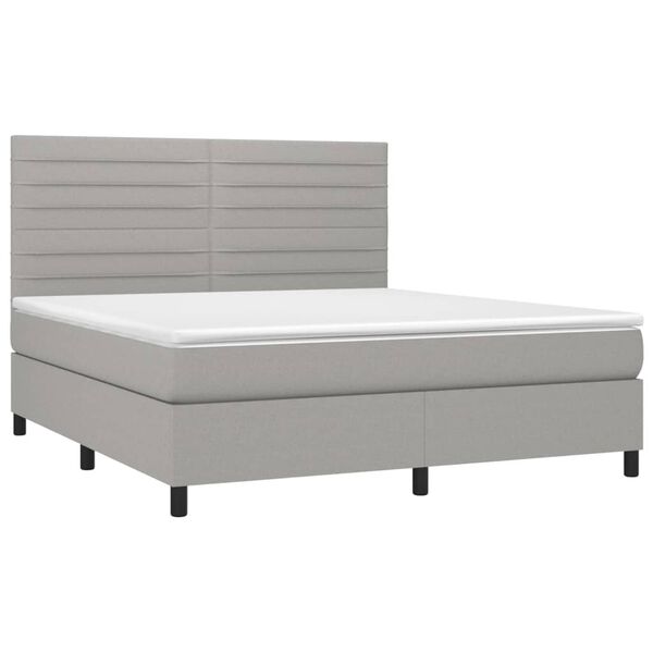 vidaXL &Kappa;&rho;&epsilon;&beta;ά&tau;&iota; Boxspring &mu;&epsilon; &Sigma;&tau;&rho;ώ&mu;&alpha; &Alpha;&nu;. &Pi;&rho;ά&sigma;&iota;&nu;&omicron; 160x200&epsilon;&kappa; &Upsilon;&phi;&alpha;&sigma;&mu;ά&tau;&iota;&nu;&omicron;