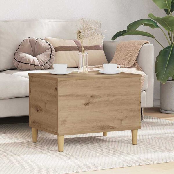 vidaXL Κομοδίνο artisan δρυς 60 x 44.5 x 45 εκ Επεξεργασμένο ξύλο