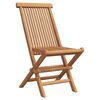 vidaXL Σέτ φαγητού για κήπο 2 pcs Καφέ Μασίφ ξύλο teak