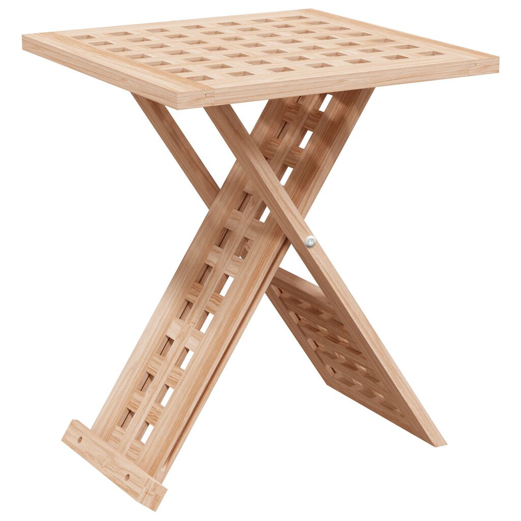vidaXL Τραπεζάκι σαλονιού Πτυσσόμενο 33x33x40,5 εκ Μασίφ ξύλο καρυδιά