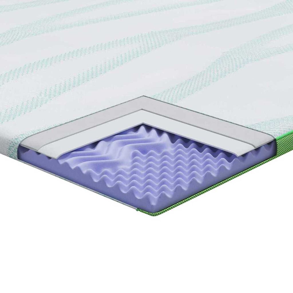 vidaXL Στρώματα Λευκό και Πράσινο 70 x 200 cm