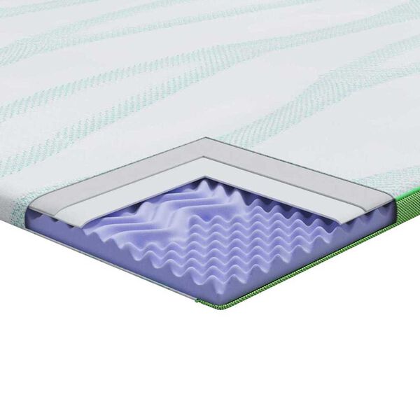 vidaXL Στρώματα Λευκό και Πράσινο 70 x 200 cm