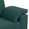vidaXL Καναπές με μαξιλάρι Σκούρο Πράσινο 160 x 77 x 82 εκ ύφασμα