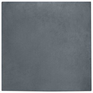 vidaXL Χαλιά Ψεύτικου Κουνελιού Ανθρακί 200 x 200 cm Πολυεστέρας