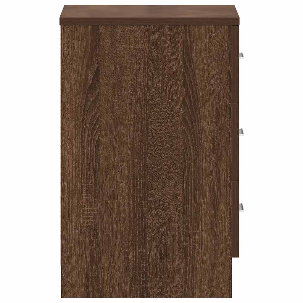 vidaXL Κομοδίνο Καπνιστή Δρυς 38x35x56 εκ. από Επεξεργασμένο Ξύλο