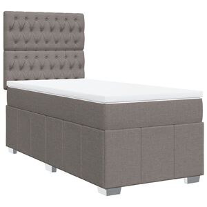 vidaXL &Kappa;&rho;&epsilon;&beta;ά&tau;&iota; Boxspring &mu;&epsilon; &Sigma;&tau;&rho;ώ&mu;&alpha; Taupe 90x190 &epsilon;&kappa;.&Upsilon;&phi;&alpha;&sigma;&mu;ά&tau;&iota;&nu;&omicron;