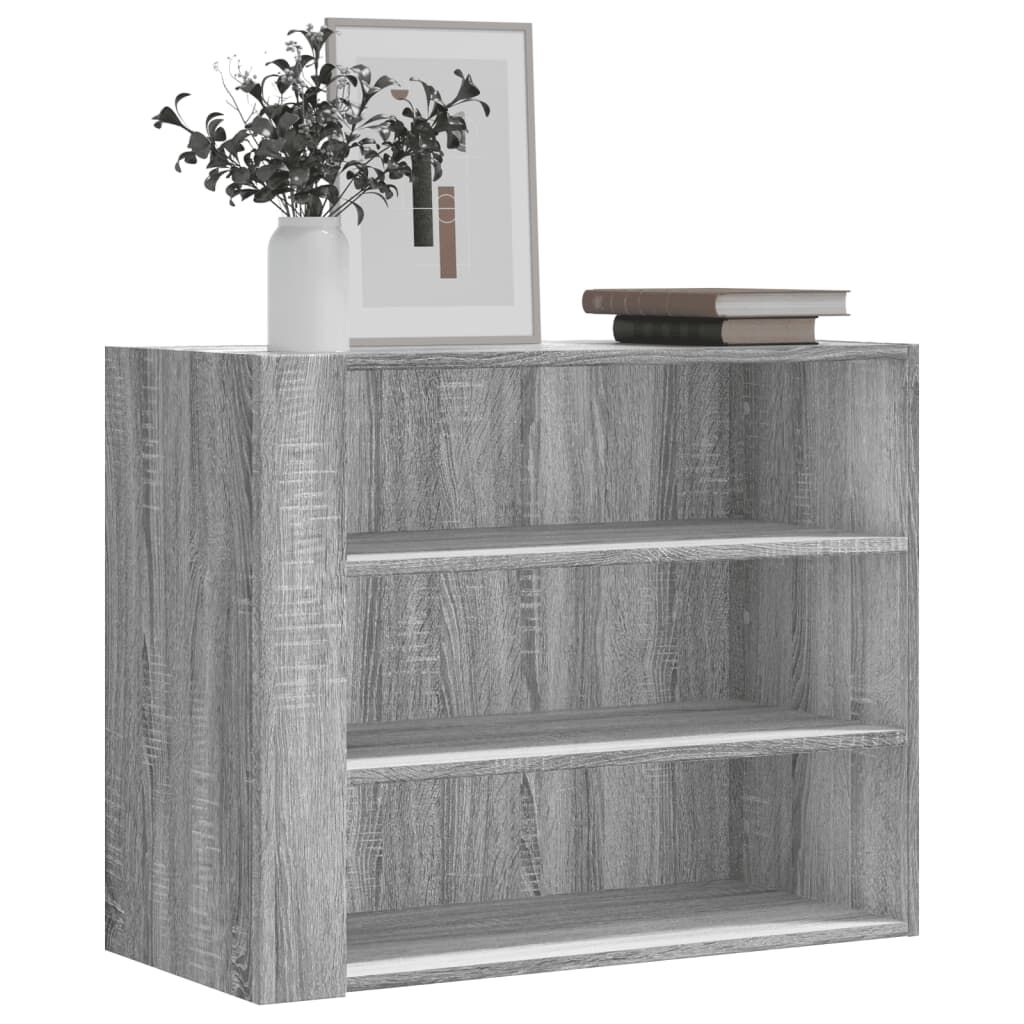 vidaXL Ντουλάπι Τοίχου Γκρι Sonoma 75x35x60 εκ. από Επεξεργασμένο Ξύλο