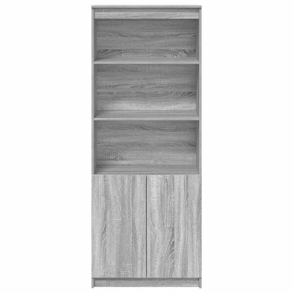 vidaXL Ντουλάπι Γκρι Sonoma 70x35x180 εκ. από Επεξεργασμένο Ξύλο