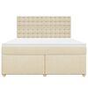 vidaXL &Kappa;&rho;&epsilon;&beta;ά&tau;&iota; Boxspring &mu;&epsilon; &Sigma;&tau;&rho;ώ&mu;&alpha; &Kappa;&rho;&epsilon;&mu; 180x200 &epsilon;&kappa;. &Upsilon;&phi;&alpha;&sigma;&mu;ά&tau;&iota;&nu;&omicron;