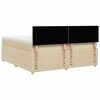 vidaXL &Kappa;&rho;&epsilon;&beta;ά&tau;&iota; Boxspring &mu;&epsilon; &Sigma;&tau;&rho;ώ&mu;&alpha; &Kappa;&rho;&epsilon;&mu; 200x200 &epsilon;&kappa;. &Upsilon;&phi;&alpha;&sigma;&mu;ά&tau;&iota;&nu;&omicron;