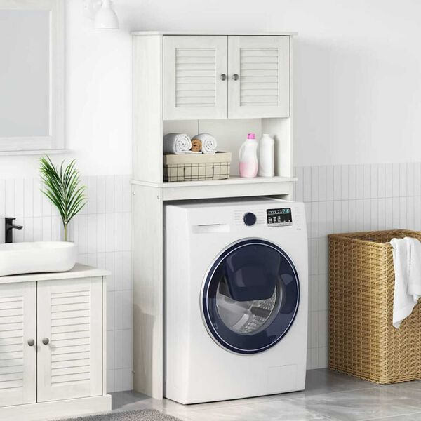 vidaXL Ντουλάπα Πλυντηρίου με ράφι VIGO Λευκό 72.5 x 27 x 161 εκ