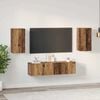 vidaXL Σετ επίπλου τηλεόρασης 4 pcs Παλαιό ξύλο 30.5 x 30 x 60 εκ.